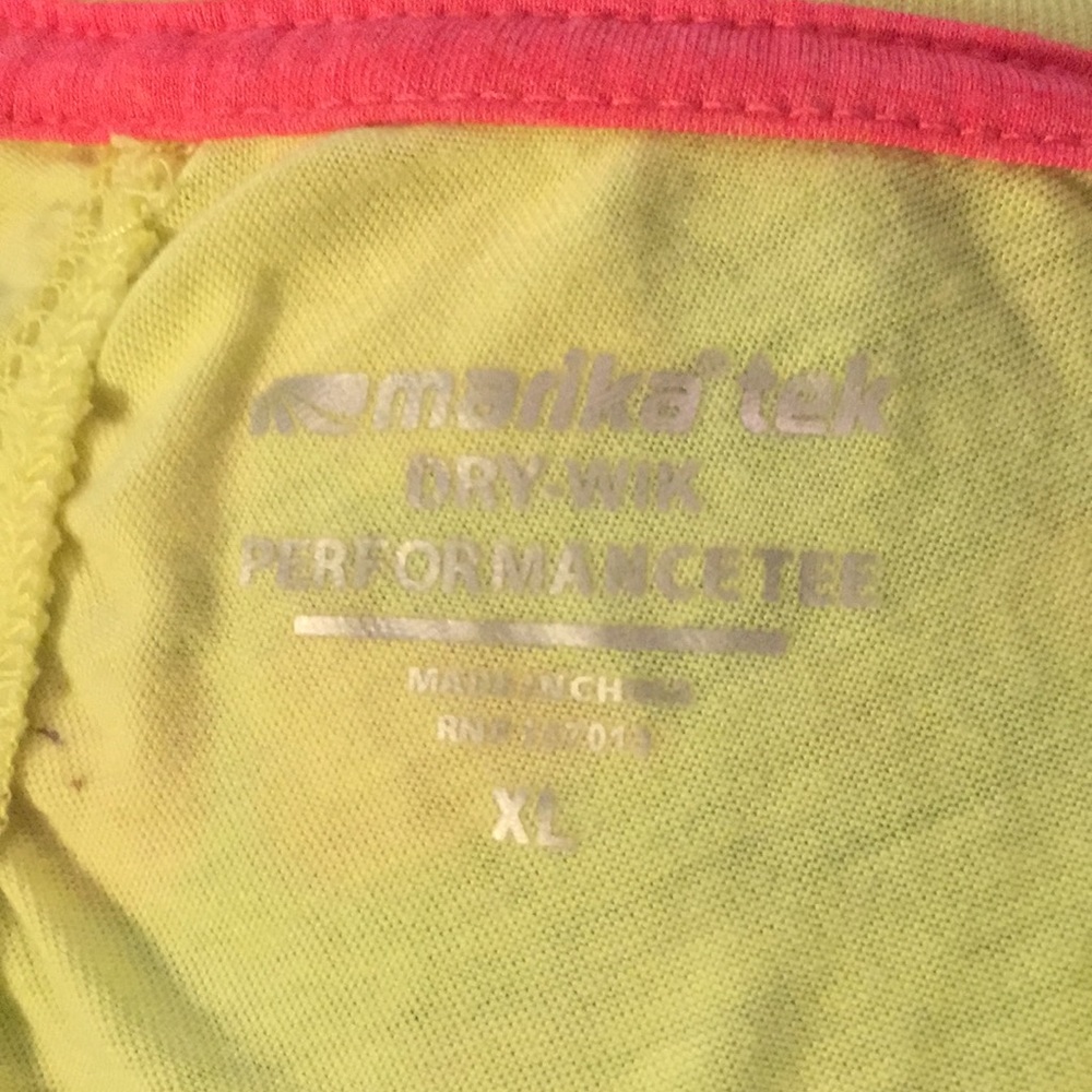Lime Yellow dry wik tee
